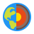color style 지구 내부 핵심 icon