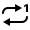 ios 17 glyph style repeat one icon