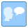 blue ui style strangertalk icon