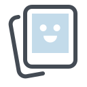 pastel color style fotostapel icon