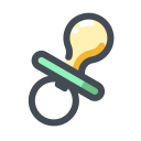 pastel color style chupete icon