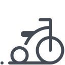 pastel color style tricycle icon