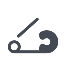 pastel color style safety pin icon