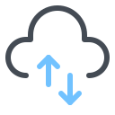 pastel color style remote working icon