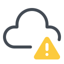 pastel color style cloud fehler icon