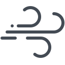 pastel color style windiges wetter icon
