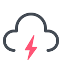 pastel color style cloudshot icon