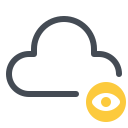 pastel color style cloud privacy icon