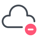 pastel color style 클라우드에서 삭제 icon