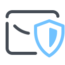 pastel color style sichere e mail icon