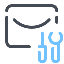 pastel color style mail konfiguration icon