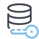 pastel color style datenverschlüsselung icon