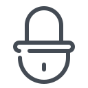 pastel color style lock icon