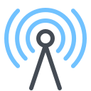 pastel color style cell tower icon