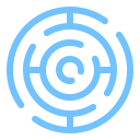 pastel color style labyrinth icon