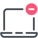 pastel color style remove from laptop icon