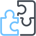pastel color style puzzle icon