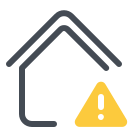 pastel color style smart home error icon