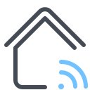 pastel color style smart home verbindung icon