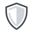 pastel color style security shield icon