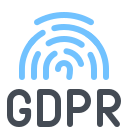 pastel color style gdpr 지문 icon