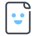 pastel color style happy file icon