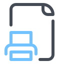pastel color style print file icon