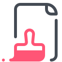 pastel color style clean file icon