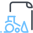 pastel color style demolition plan icon