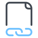 pastel color style linked file icon