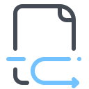 pastel color style document exchange icon