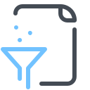 pastel color style filtered file icon
