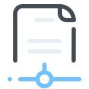 pastel color style network file icon