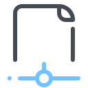 pastel color style network document icon