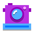 papercut style polaroid icon