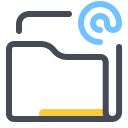 pastel color style e mail ordner icon