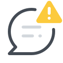 pastel color style high priority message icon