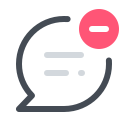 pastel color style refuse icon