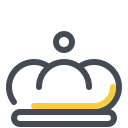 pastel color style queen crown icon