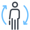 pastel color style change employee male icon