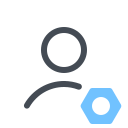 pastel color style user settings icon