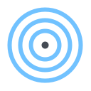 pastel color style target icon