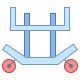 office l style jet engine transportation cradle icon