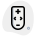 Remote control with various buttons and function isolated on a white background icon