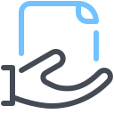 pastel color style trust icon