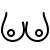 ios 17 outlined style breast icon