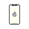 color hand drawn style iphone 14 icon