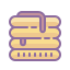 cute color style pancakes icon