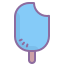 cute color style gebissener eis pop icon