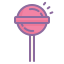 cute color style cherry chupa chups icon